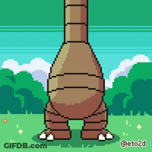 Pixel Art Dinosaur ETO2D GIF