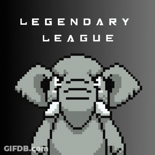 Pixel Art Elephant Legendary League GIF