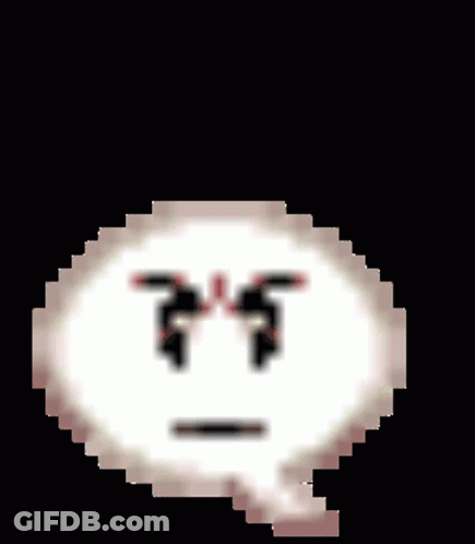 Pixel Art Face With PVP Above GIF