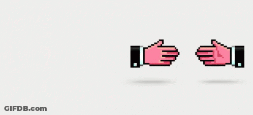 Pixel Art Fist And Heart GIF