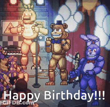 Pixel Art Five Nights At Freddy's GIF
