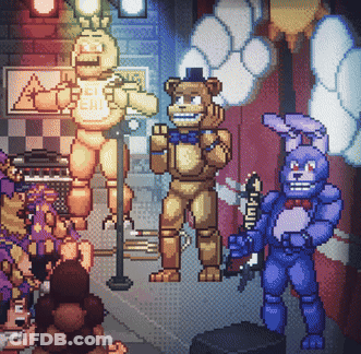 Pixel Art Five Nights At Freddy's GIF