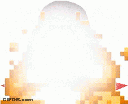 Pixel Art Flame Coming Out Of Ball GIF