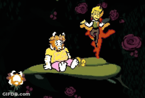 Pixel Art Fox Sitting On Leaf GIF