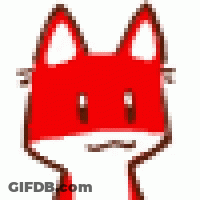Pixel Art Fox With Tongue Out GIF