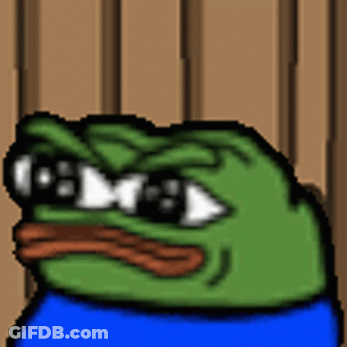 Pixel Art Frog Wearing Sunglasses GIF