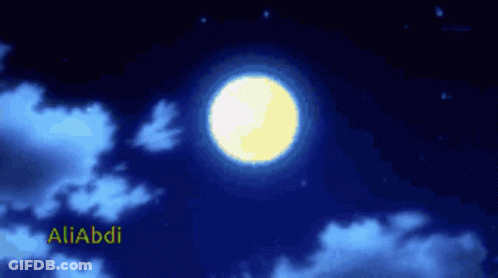 Pixel Art Full Moon With Aliabdi GIF