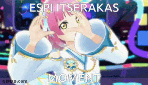 Pixel Art Girl Saying Espi Itsarakas Moment GIF