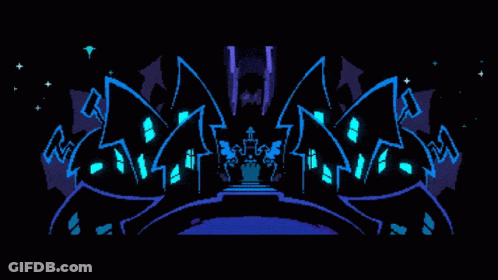 Pixel Art Girl Standing In Front Of Crowd GIF