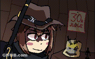 Pixel Art Girl With Cat Ears GIF