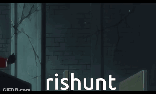 Pixel Art Girl With Red Hair Text Rishunt GIF