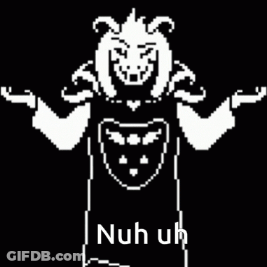 Pixel Art Goat Saying Nuh Uh GIF