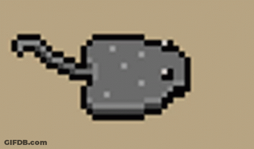 Pixel Art Gray Object With Long Tail GIF