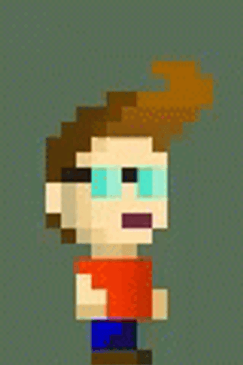Pixel Art Guy Walking GIF