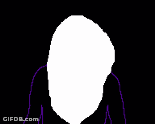 Pixel Art Hand Covering Face GIF
