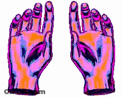 Pixel Art Hands Reaching Out GIF