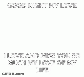 Pixel Art Heart Saying Good Night My Love GIF