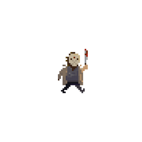 Pixel Art Jason Voorhees Friday The 13Th Meme GIF