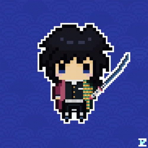 Pixel Art Kimetsu No Yaiba GIF