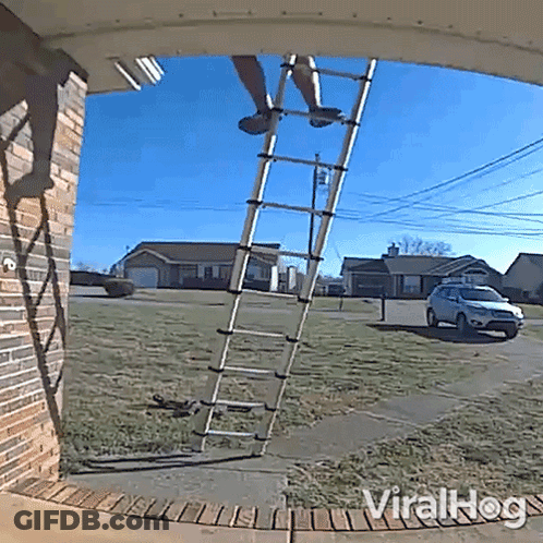 Pixel Art Ladder With Shadow GIF