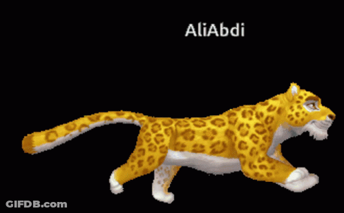 Pixel Art Leopard Aliabdi GIF