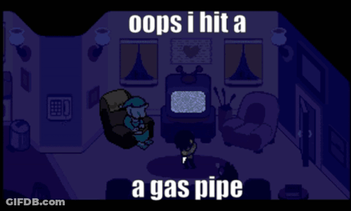 Pixel Art Living Room Oops I Hit A Gas Pipe GIF