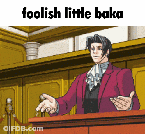 Pixel Art Man Giving Speech Foolish Little Baka GIF