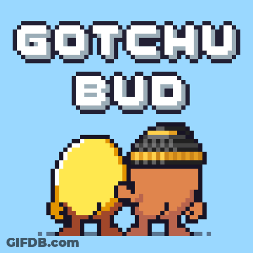 Pixel Art Man Gotchu Bud GIF