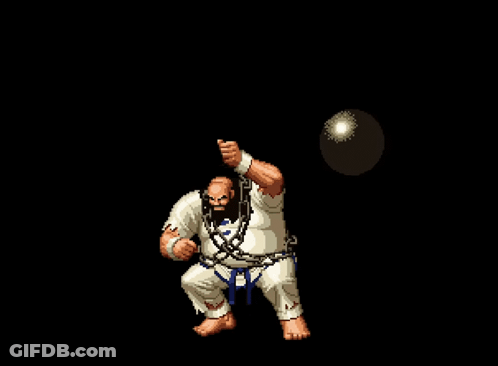 Pixel Art Man In Karate Uniform GIF