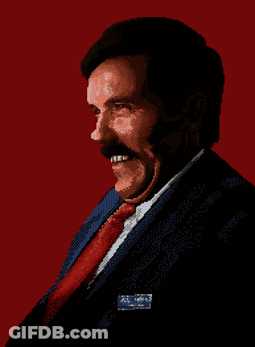 Pixel Art Man In Suit And Tie GIF