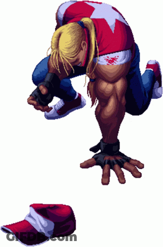 Pixel Art Man Kneeling Down GIF