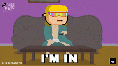 Pixel Art Man Sitting On Couch I'm In GIF