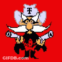 Pixel Art Man With Beard And Letter T On Hat GIF