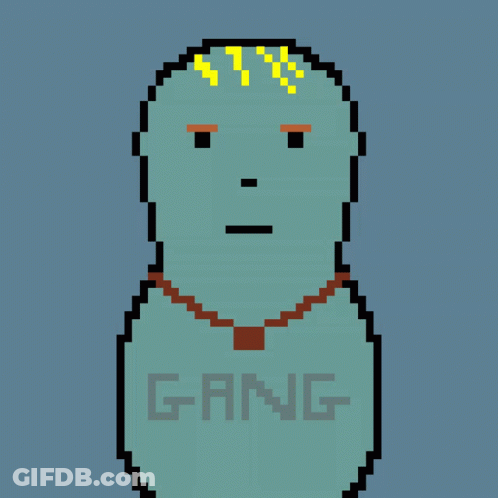 Pixel Art Man With Hat And Pipe GIF