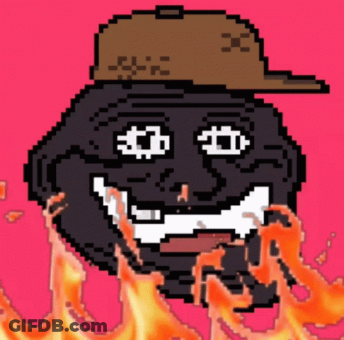 Pixel Art Man With Hat GIF
