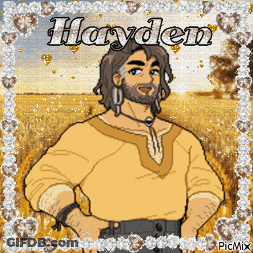 Pixel Art Man With Hayden GIF