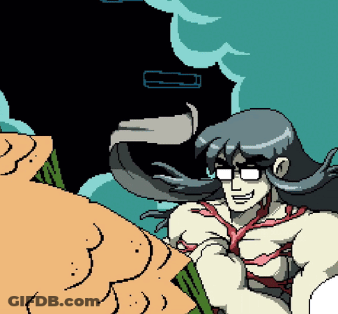 Pixel Art Man With Long Hair And Glasses GIF