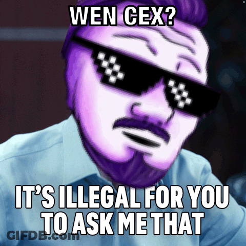 Pixel Art Man With Sunglasses Saying Wen Cex GIF