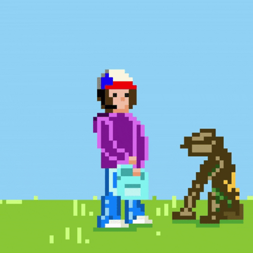 Pixel Art Monster Demogorgon GIF