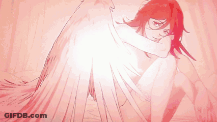 Pixel Art Naked Woman With Wings GIF