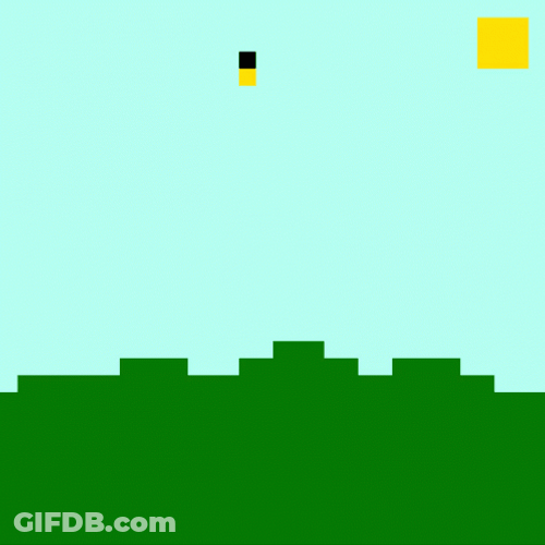 Pixel Art Nuclear Bomb Blast GIF