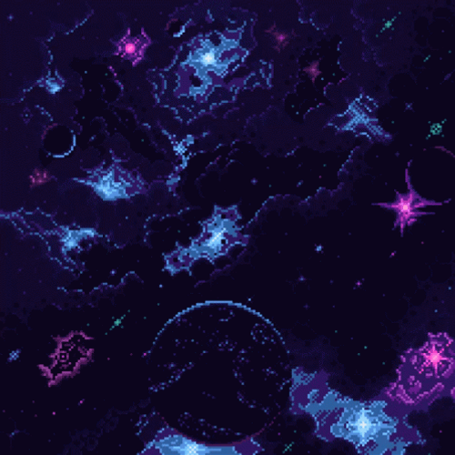 Pixel Art Outer Space GIF