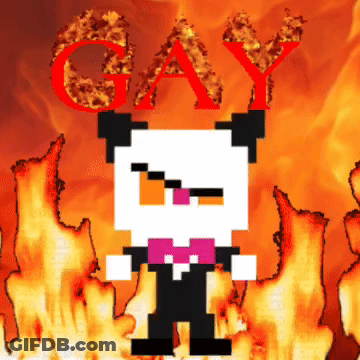 Pixel Art Panda Bear Gay GIF
