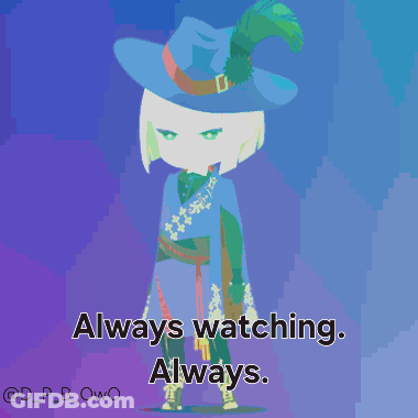 Pixel Art Person Always Watching Always GIF