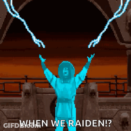 Pixel Art Person Arms Outstretched When We Raiden GIF
