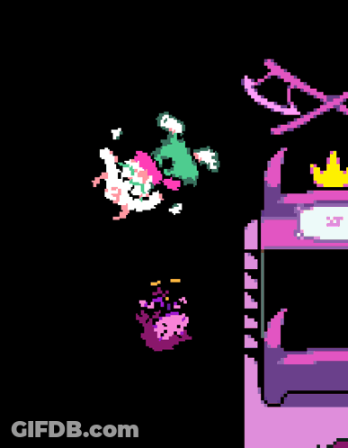 Pixel Art Person Falling From Tower GIF