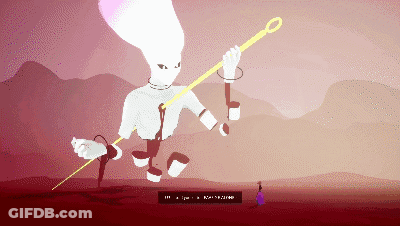 Pixel Art Person Holding Cane With Number 111 GIF