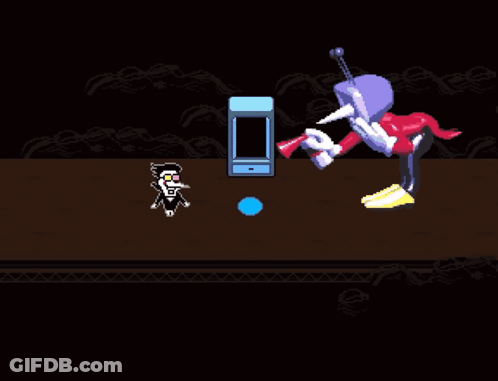 Pixel Art Person Holding Gun GIF