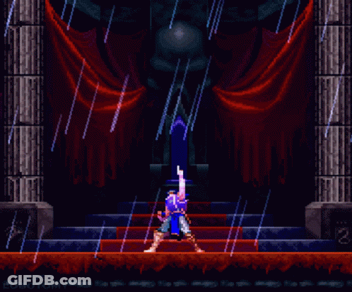Pixel Art Person Holding Sword Laser Robotomy GIF