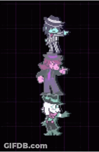 Pixel Art Person In Dark Room With Grid Background GIF